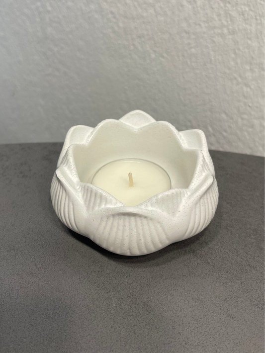 Beton Teelichthalter „Lotus“ | Handgemacht | Modern & minimalistisch | Geschenkidee