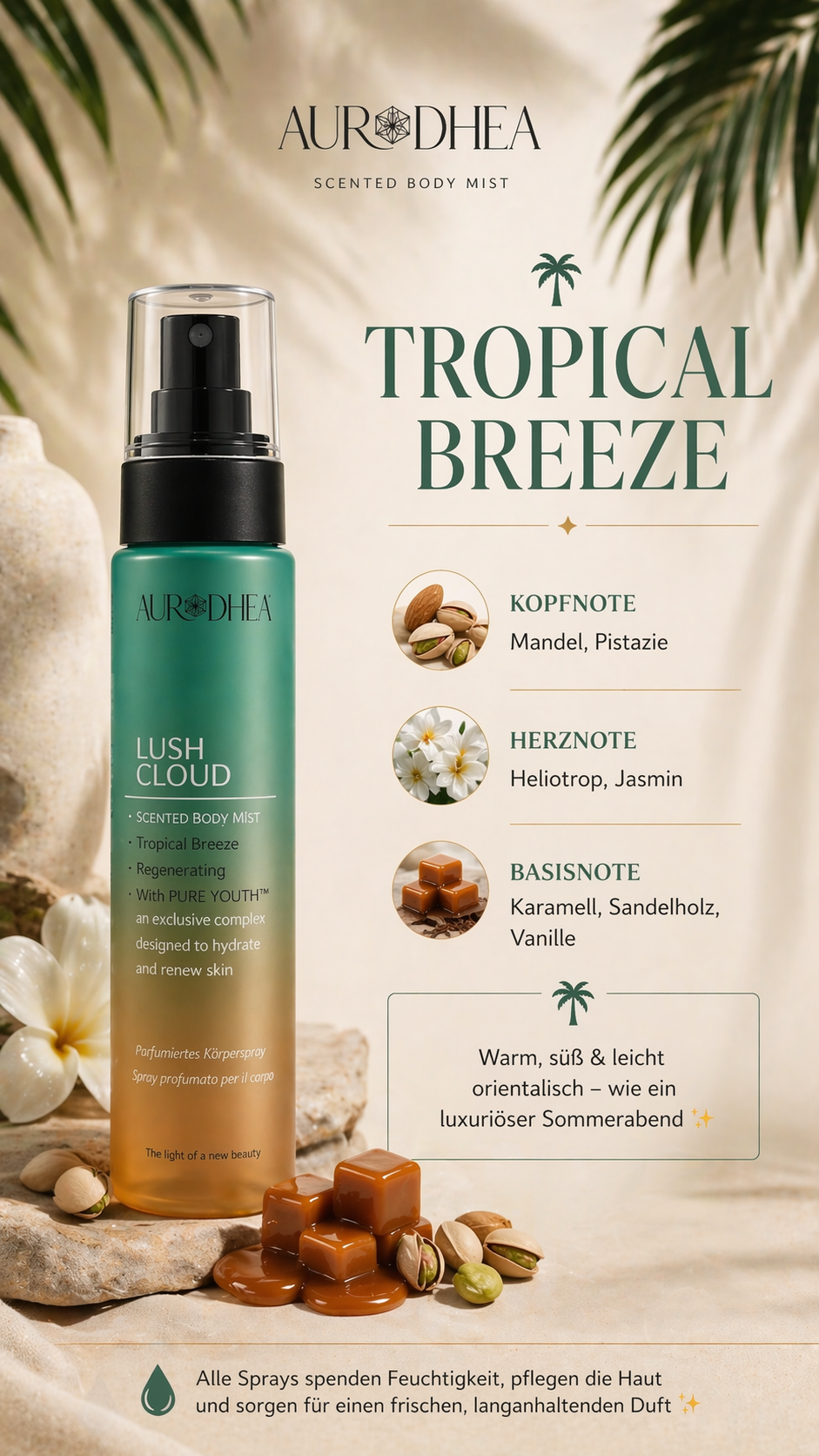 Aurodhea Lush Cloud Body Mist – Tropical Breeze