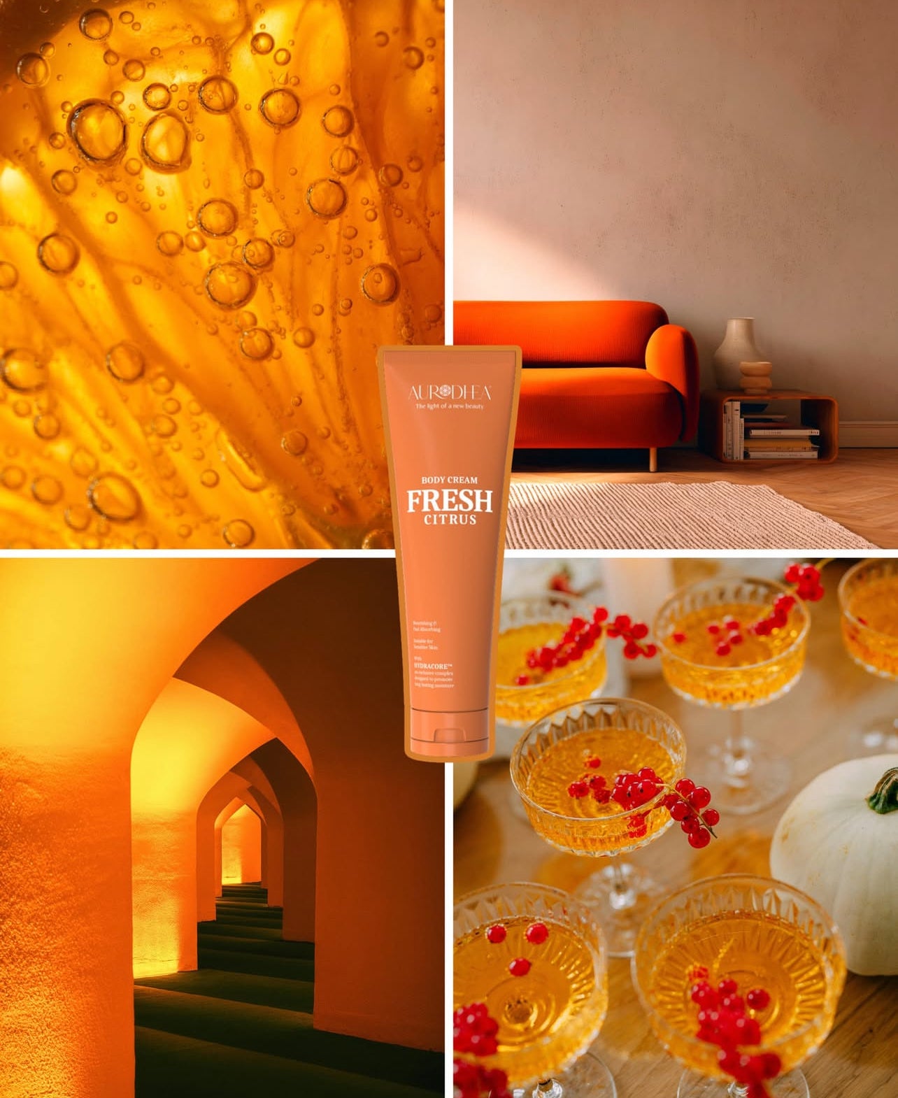 Pflegeset ZITRUS – Body Creme, Moodboard