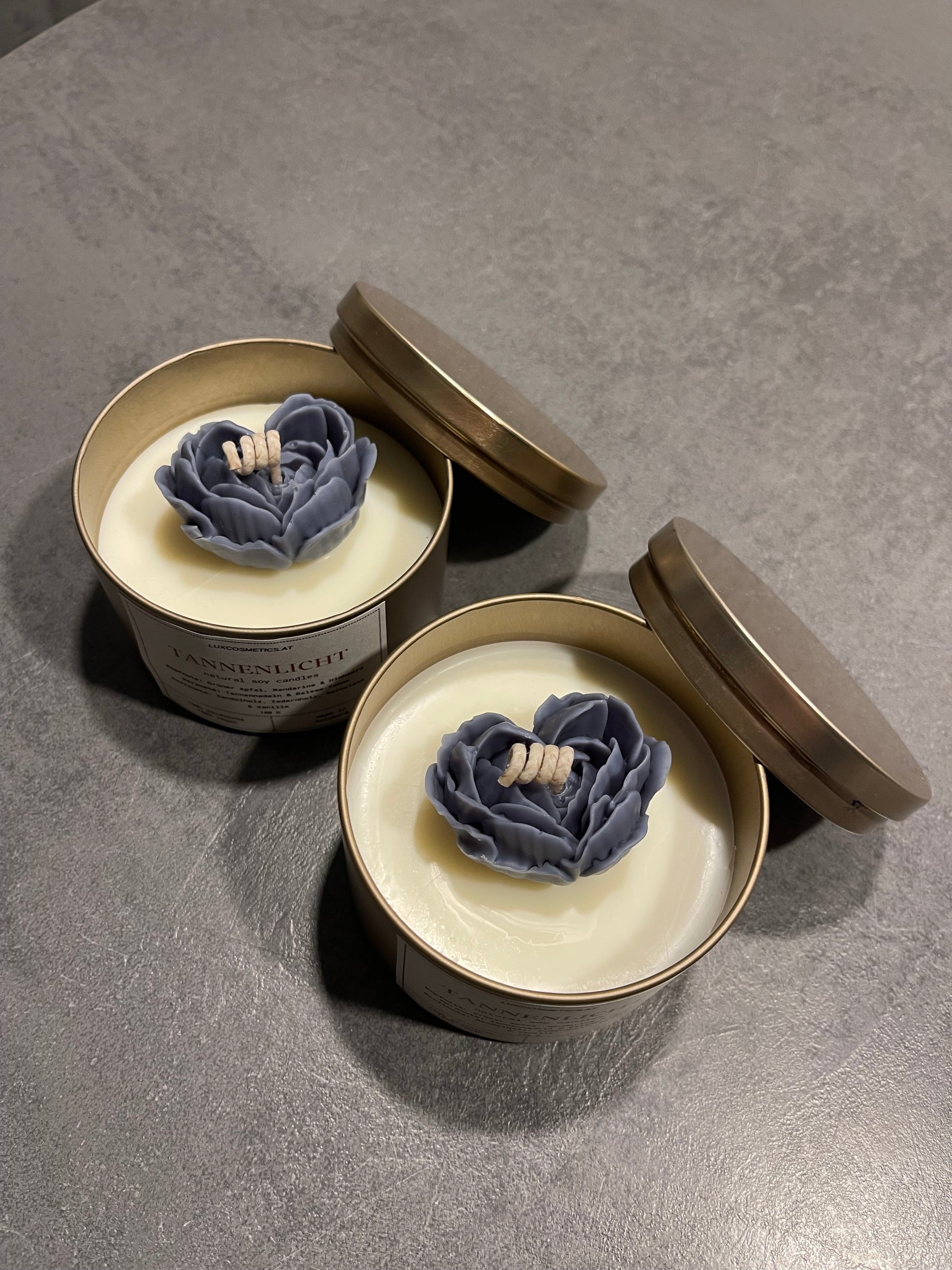 Tannenlicht Duftkerze handgegossen, Winter Edition, Geschenkidee, Rosenkerze