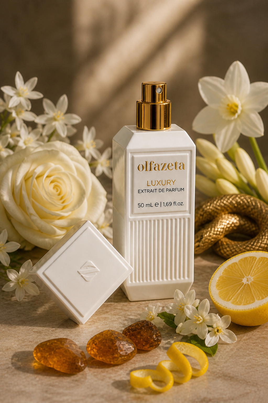 olfazeta Golden Snake Nr. 123 Parfüm Damen – eleganter luxuriöser Duft mit floralen und frischen Noten